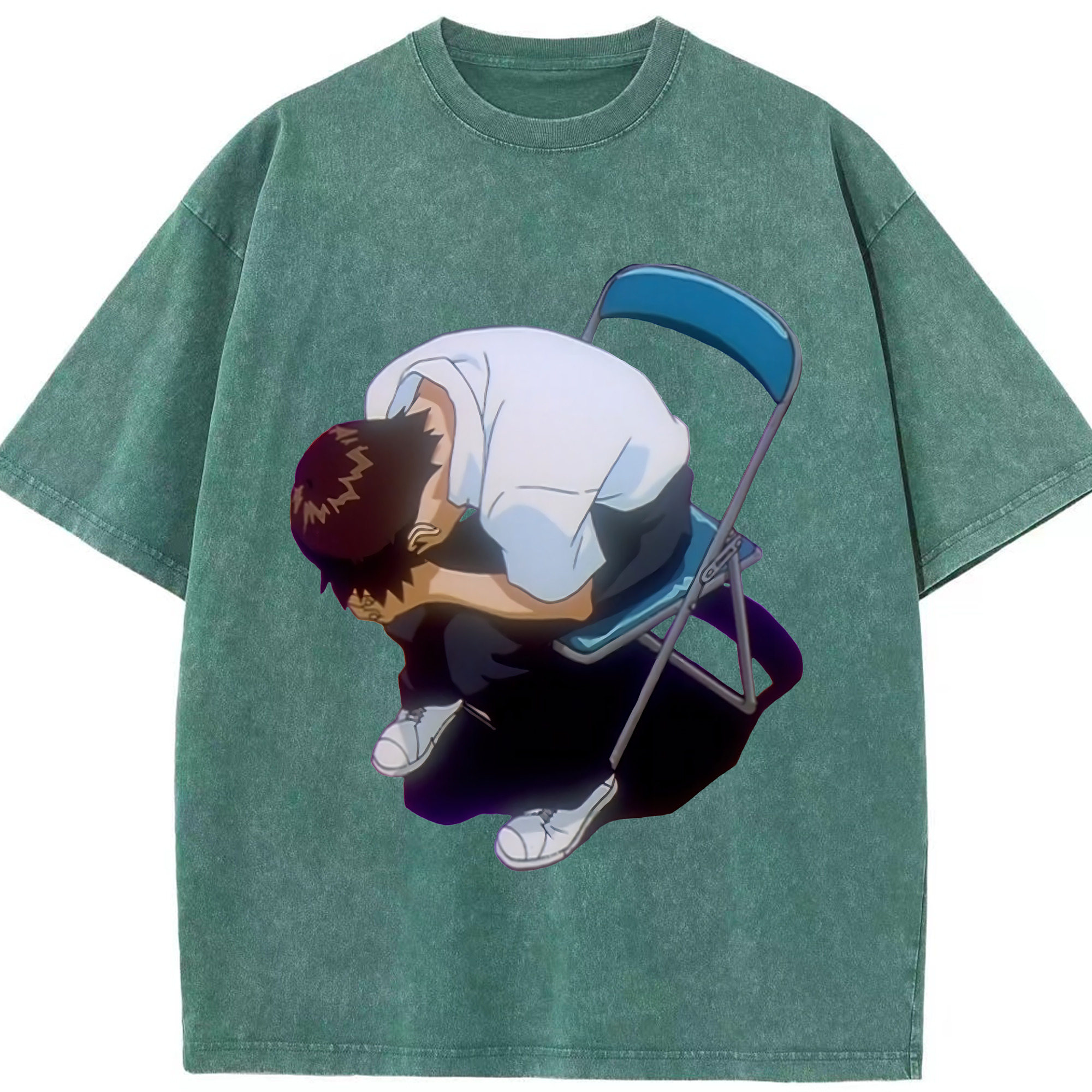 （画像用） EVA 新世紀エヴァンゲリオン 綿100% ヴィンテージ風 半袖Tシャツ（フロントプリント）